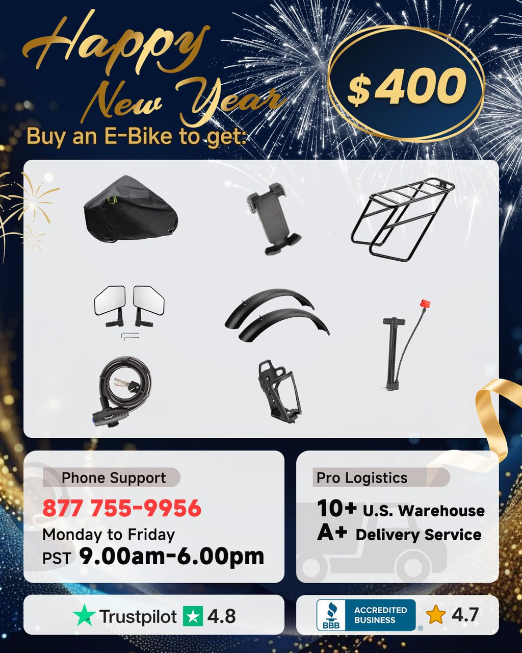 PUCKIPUPPY Electric Bike for Adult with 48V 20AH Battery and 960W Motor, 80 Miles Range, Electric Mountain Bike with 26" Fat Tire, for City and Mountain Road, 28MPH Ebike, Camouflage, Boxer ST