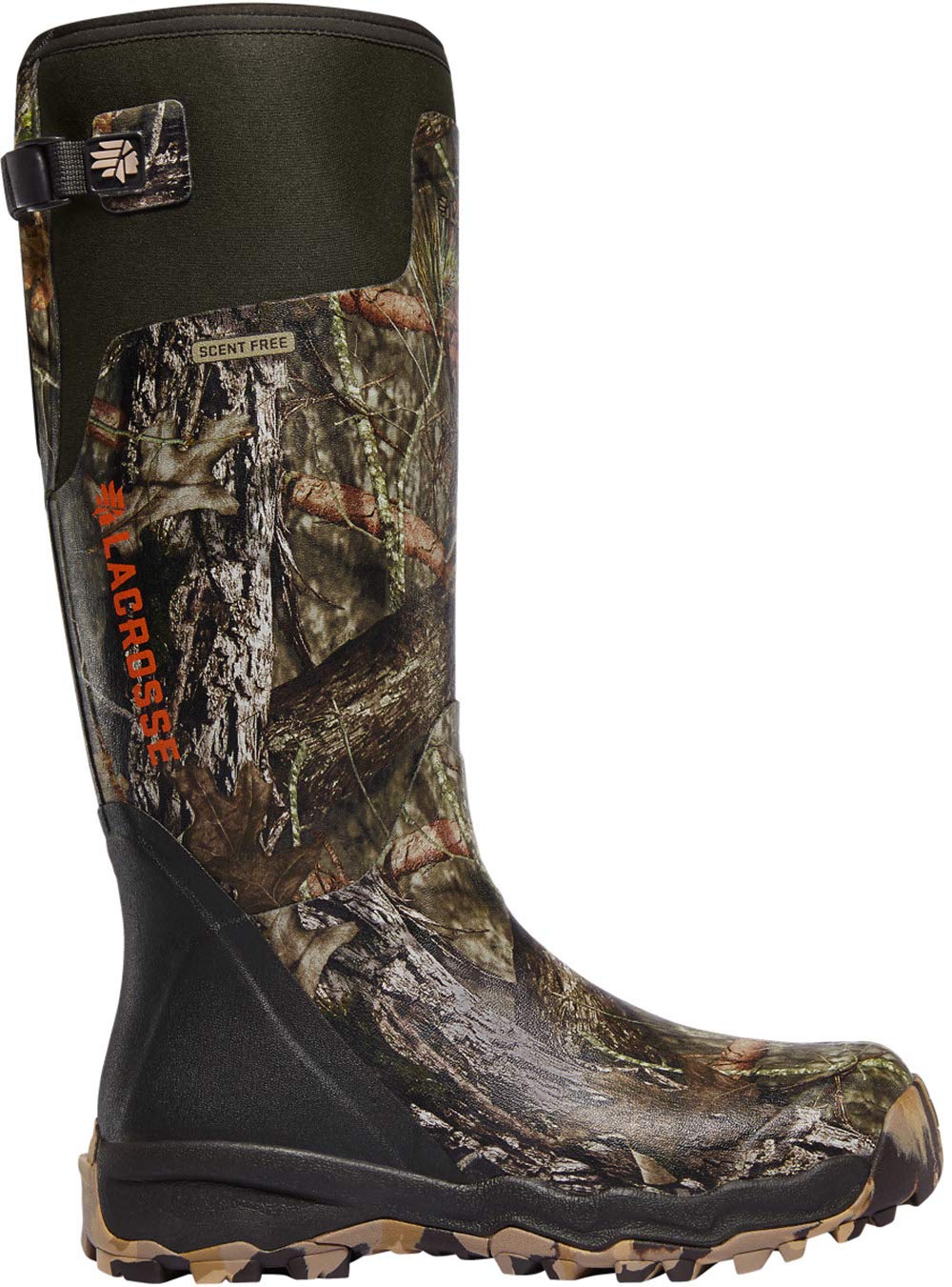 LaCrosse Alphaburly Pro 18" Hunting Boots for Men Featuring Waterproof Rubber, Adjustable Gusset, and EVA Footbed, Mossy Oak Break-up Country - 9