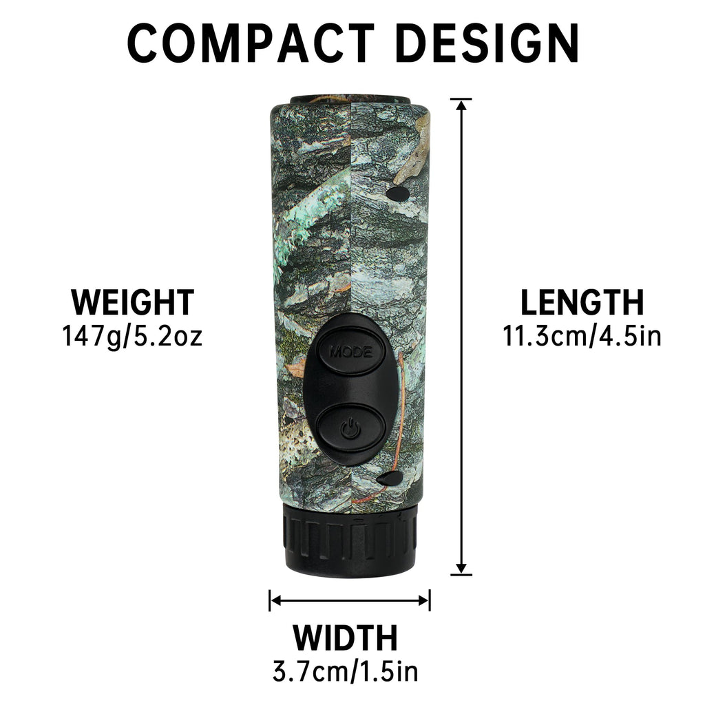 Gogogo Sport Vpro GS03 Laser Golf/Hunting Rangefinder, 1000/1200 Yards Laser Range Finder with 6X Magnification Ultra-Clear View, Lightweight, Slope, Pin-Seeker & Flag-Lock & Vibration (GS03 Wildlife)