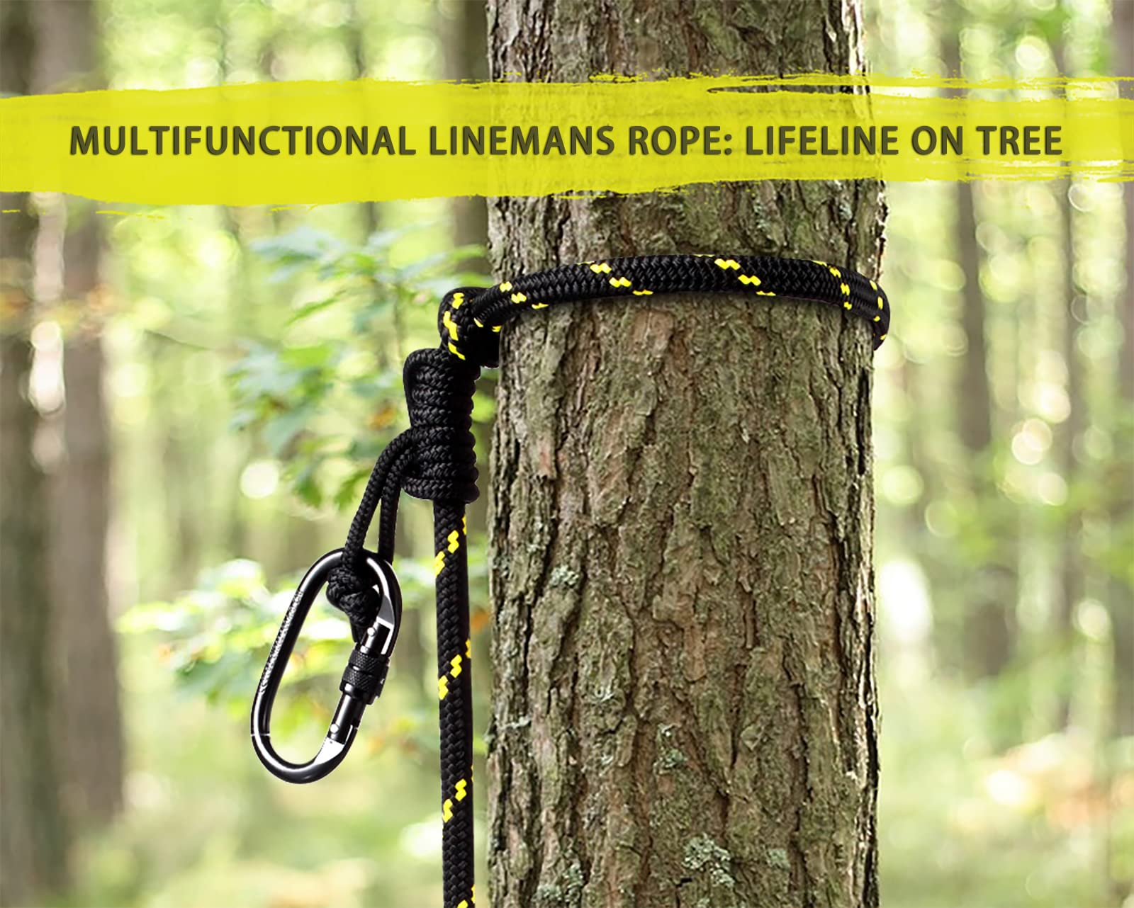UIIHUNT Complete Tree Saddle Hunting System Kit - Includes 16"x12" Aluminum Saddle Hunting Platform, Gen1 Hunting Saddle, Bridge, Tether & Lineman's Rope for Saddle Hunting