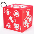 Kalkal Archery Target, 6 Side Foam Archery Target Block with Carry Handle, Easy Arrow Removal, Lightweight Poker Archery Targets for Backyard Practice