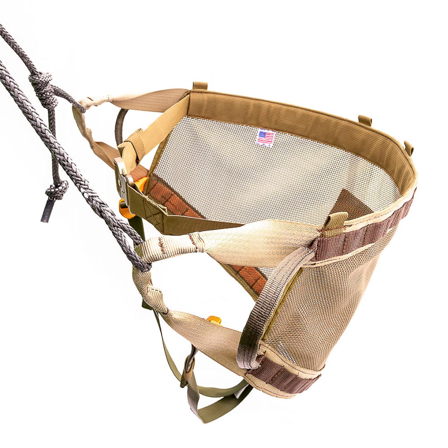 Tethrd Phantom Hunting Saddle - Ultralight and Ultra Strong with a Rating of 300 lbs, Coyote Brown, Regular