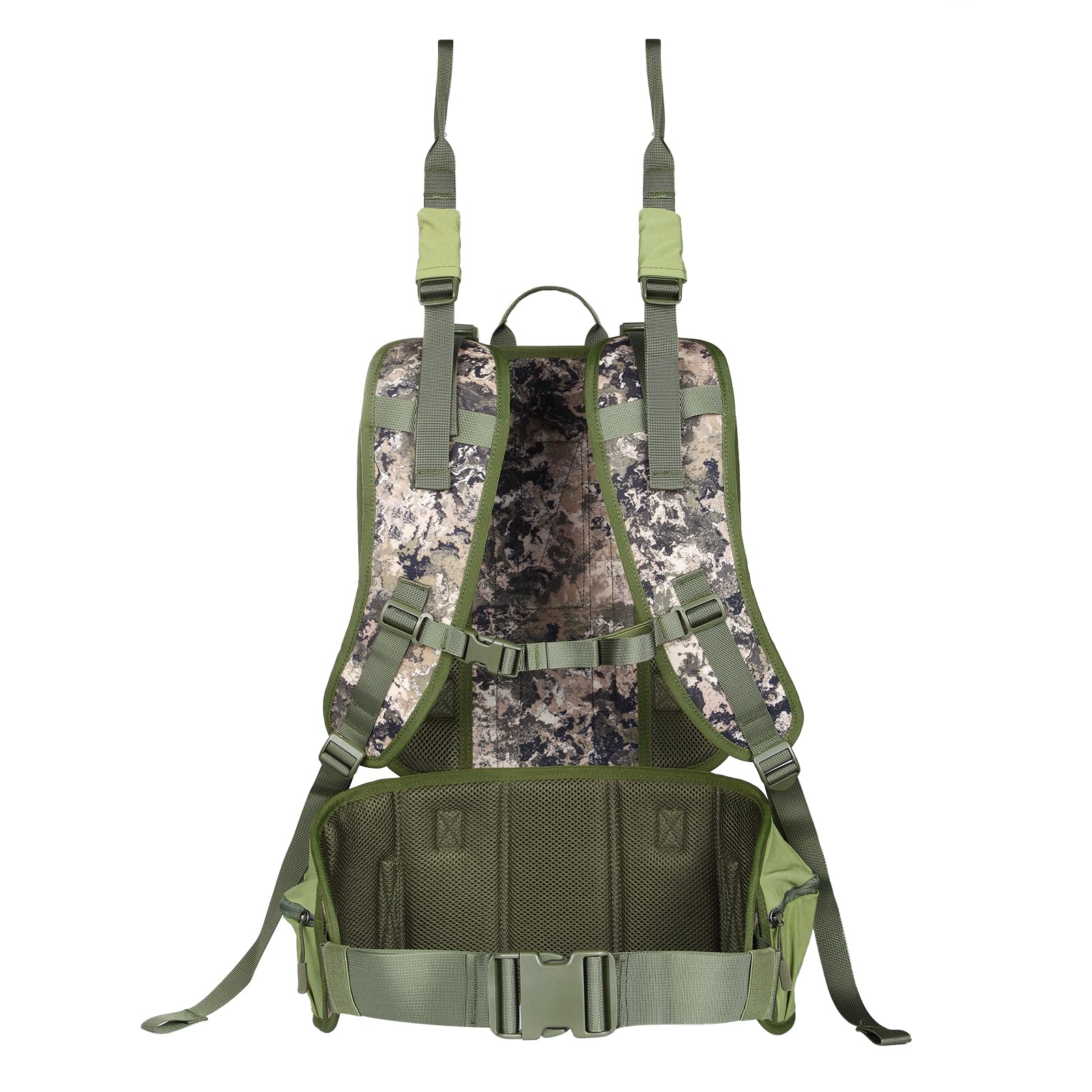 UIIHUNT Treestand Transport System, Comfortable Padded Tree Stand Backpack Carry Straps, Adjustable Tree Stand Carrier System, Fits Most Tree Stands, Include Necessary Hip & Waist Belt