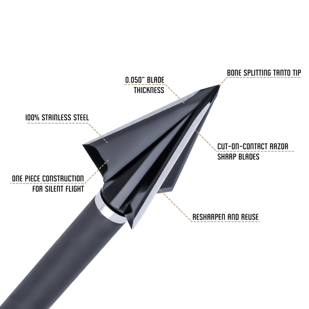 OZCUT Elite Series 3 Blade 150 gr. Broadhead, 3PK