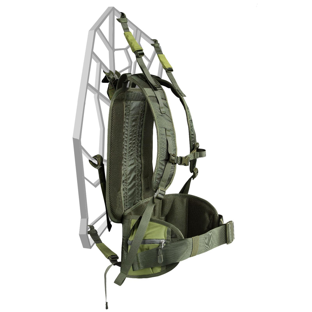 skiguard Universal Tree Stand Carrier, Lightweight Tree Stand Transport System Harness, Adjustable Treestand Carry Backpack Straps, Comfortable Padded Back Pack Straps, Fits Most Tree Stands