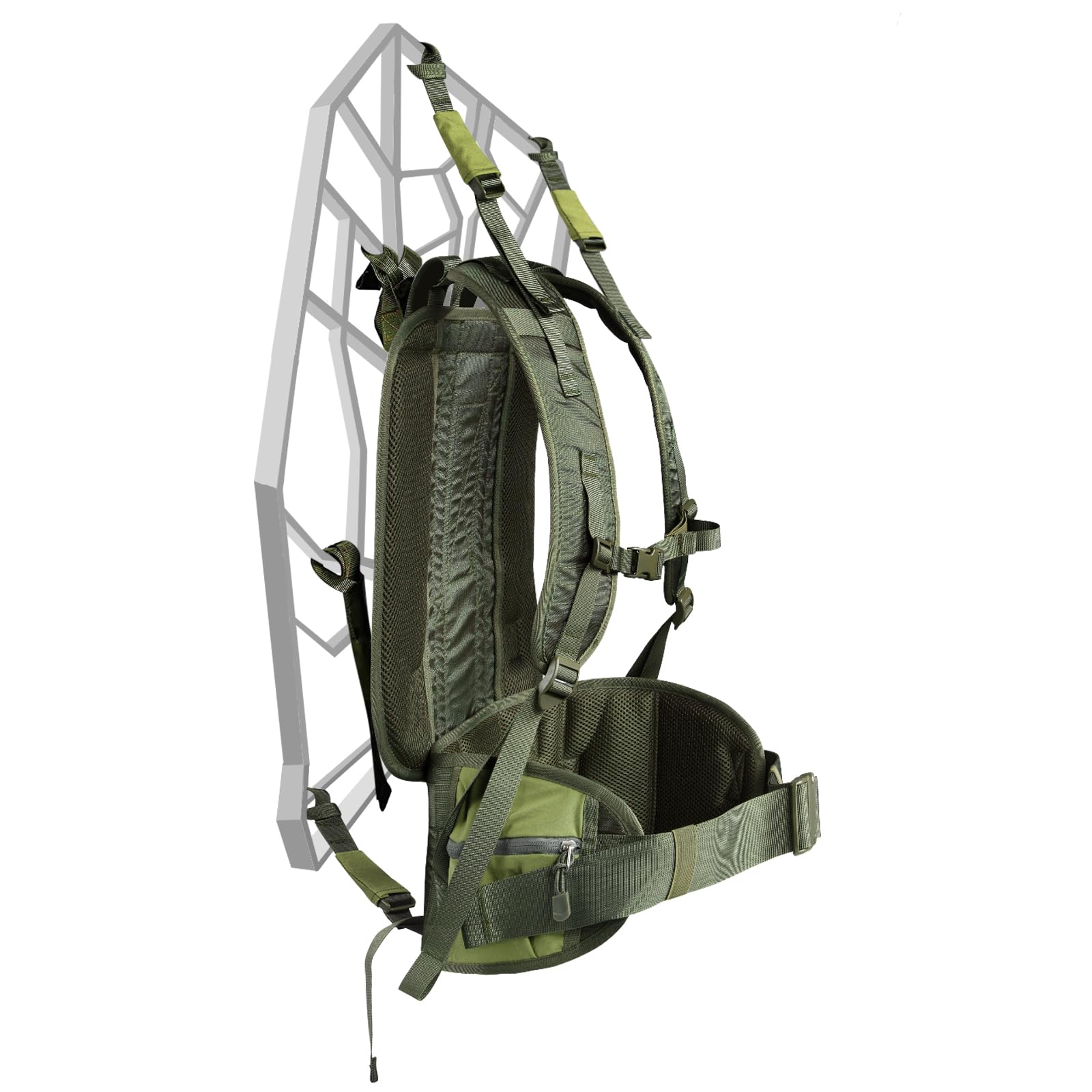 skiguard Universal Tree Stand Carrier, Lightweight Tree Stand Transport System Harness, Adjustable Treestand Carry Backpack Straps, Comfortable Padded Back Pack Straps, Fits Most Tree Stands