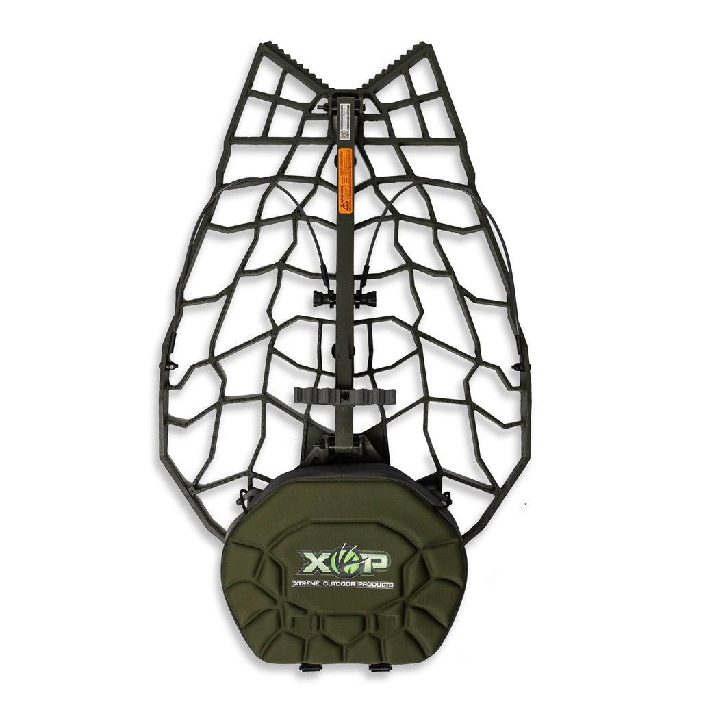 XOP Air Raid Evolution - Cast Aluminum Hang On Tree Stand for Hunting - Deluxe Deer Stand, Platform Dimensions - 21.5" X 31" (2025)