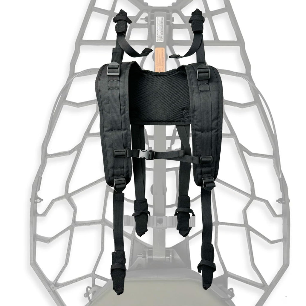 bssiwbepon Tree Stand Backpack Straps Treestand Transport System Lightweight Universal Climber Carrier Shoulder System Comfortable Deer Hunting Climbing Carrying Pack Fits Most Tree Stands Black
