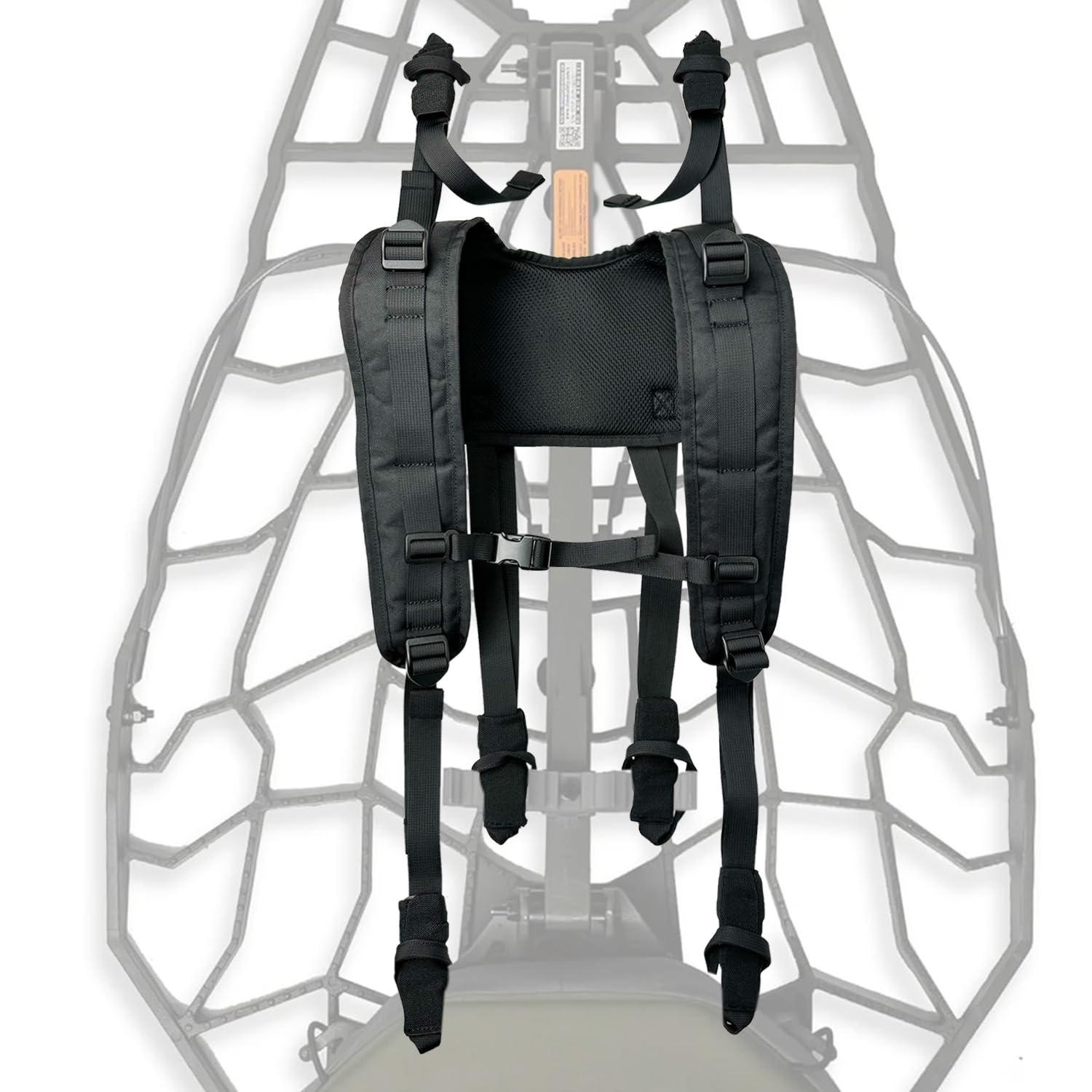 bssiwbepon Tree Stand Backpack Straps Treestand Transport System Lightweight Universal Climber Carrier Shoulder System Comfortable Deer Hunting Climbing Carrying Pack Fits Most Tree Stands Black