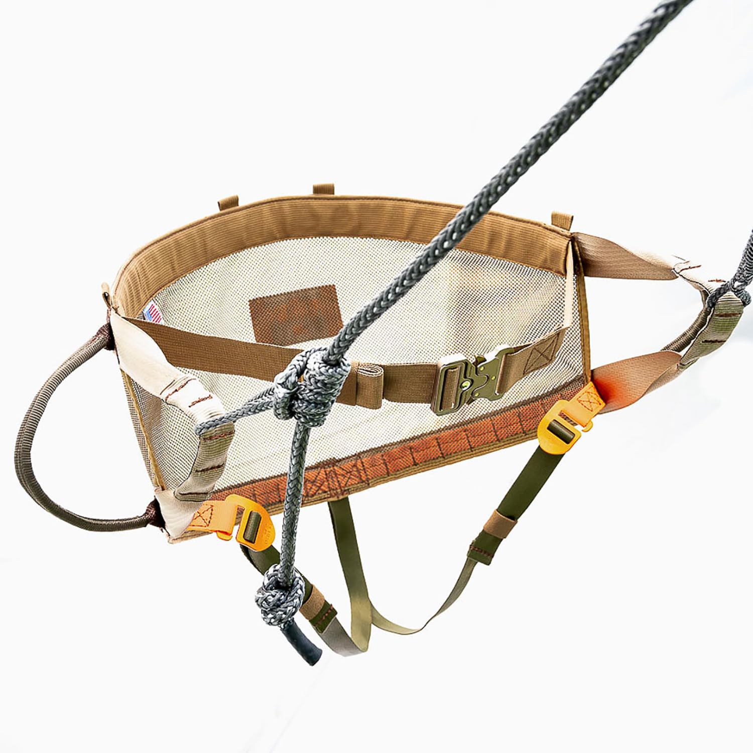 Tethrd Phantom Hunting Saddle - Ultralight and Ultra Strong with a Rating of 300 lbs, Coyote Brown, Regular