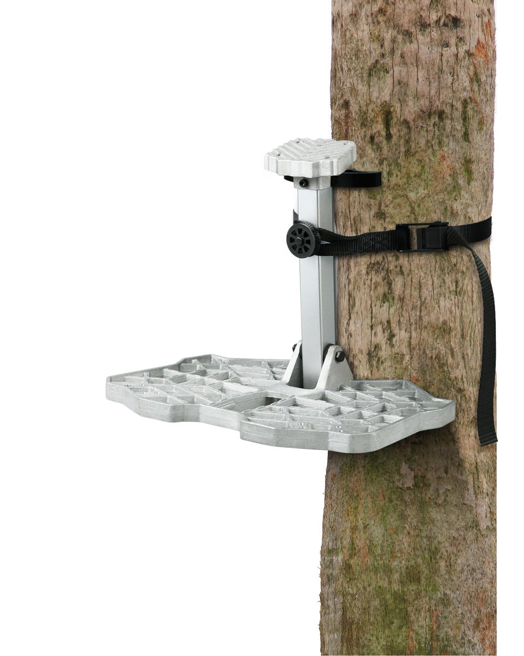 UIIHUNT Complete Tree Saddle Hunting System Kit - Includes 16"x12" Aluminum Saddle Hunting Platform, Gen1 Hunting Saddle, Bridge, Tether & Lineman's Rope for Saddle Hunting