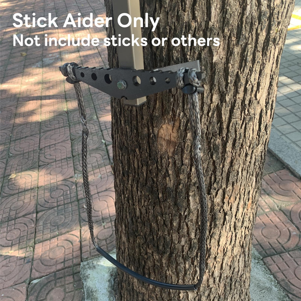 ZIVOXIA Climbing Stick Aider for Hunting, Daisy Chain Single Step Aider, Hand-Braided 1.5Ft Lightweight Rope Ladder Tree Stand Step - Weighs Only 1.6 Ounces