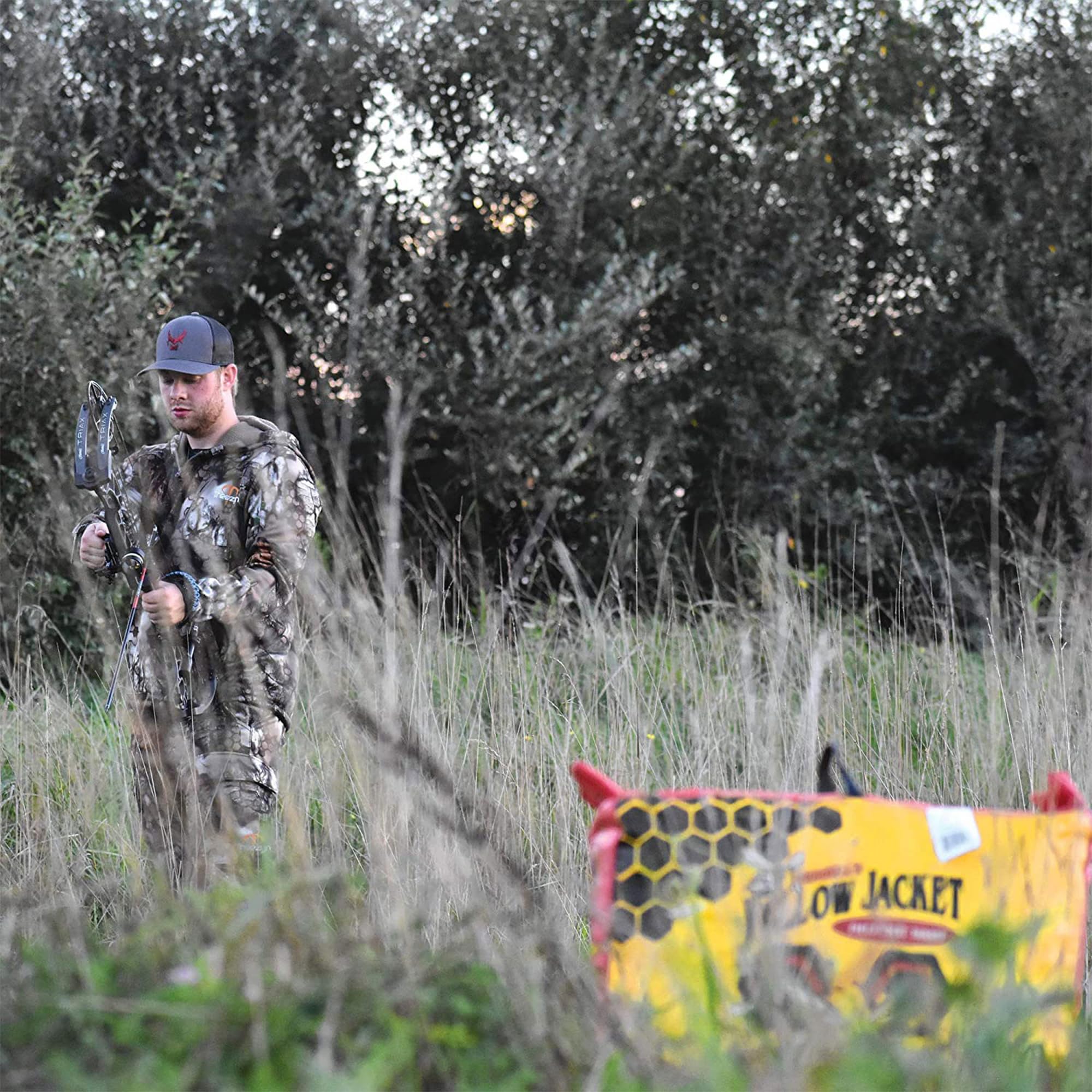 Morrell Yellow Jacket Supreme 3 Archery Target, 23" x 12" - Weatherproof, 54 Layers, Dual-Side Shooting Target Bag for Backyard Compound Bow Practice