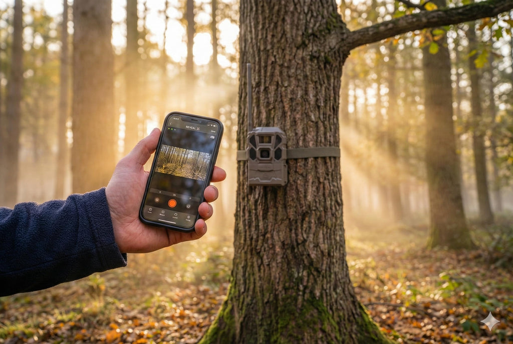 TACTACAM Reveal X Gen 3.0 Cellular Trail Camera - Multi Carrier, HD Photos & Videos, Pre-Installed Antenna, Built-in GPS, Best Battery Life, Low-Glow, Fast Trigger Speed + Cleaning Cloth (1 PK)