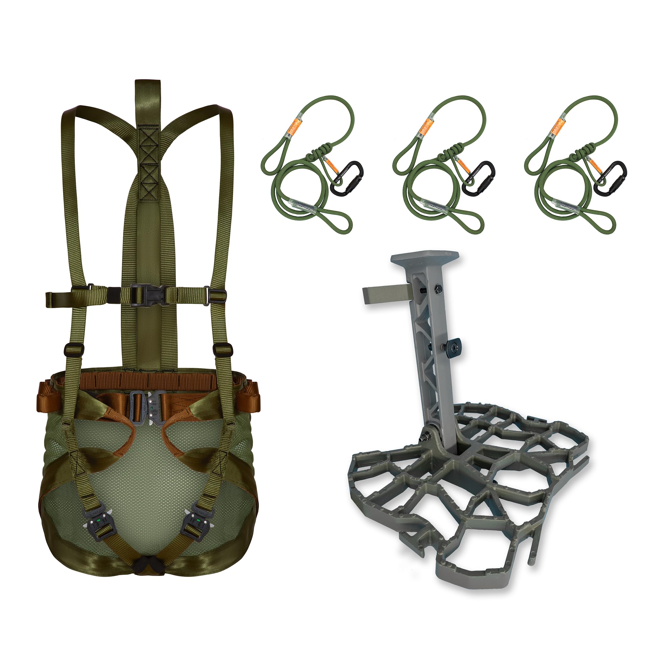 XOP Complete Tree Saddle Hunting System - Includes Aluminum Tree Saddle Platform, Mondo Saddle Harness and Carrying Bag (Edge + Mondo)