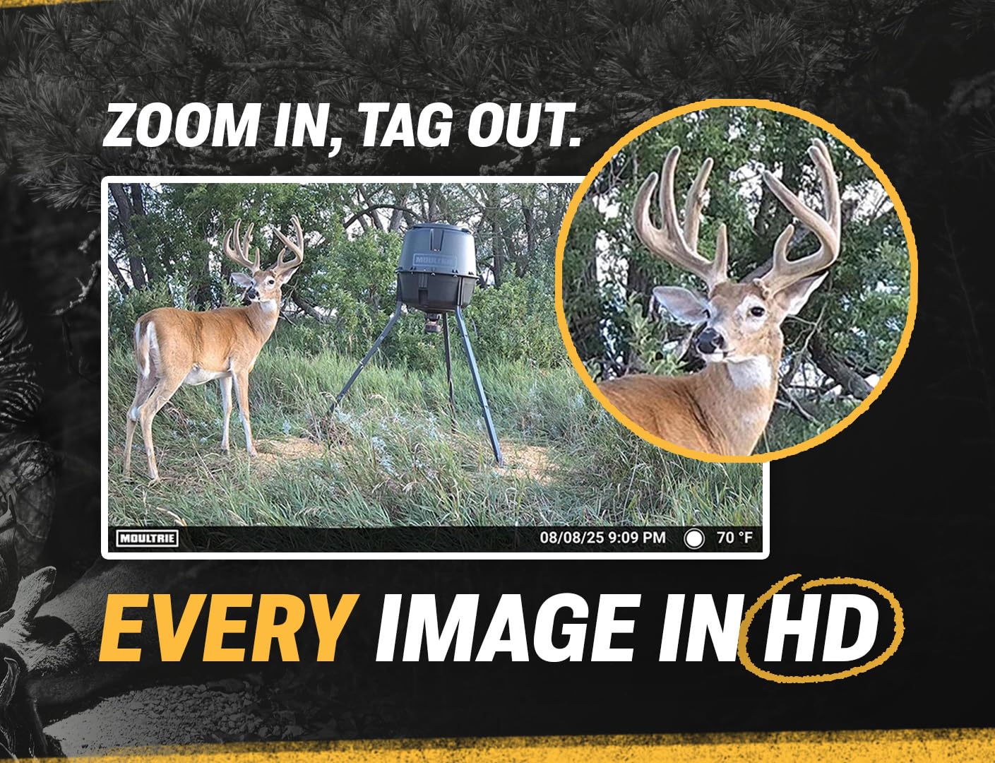 Moultrie Edge 3 Cellular Trail Camera - 40MP HD Photo Capture - 1080p Low-Glow Flash - GPS - Multi-Carrier Auto-Connect - Built-in Memory - 0.5s Trigger Speed - AI Buck Detection