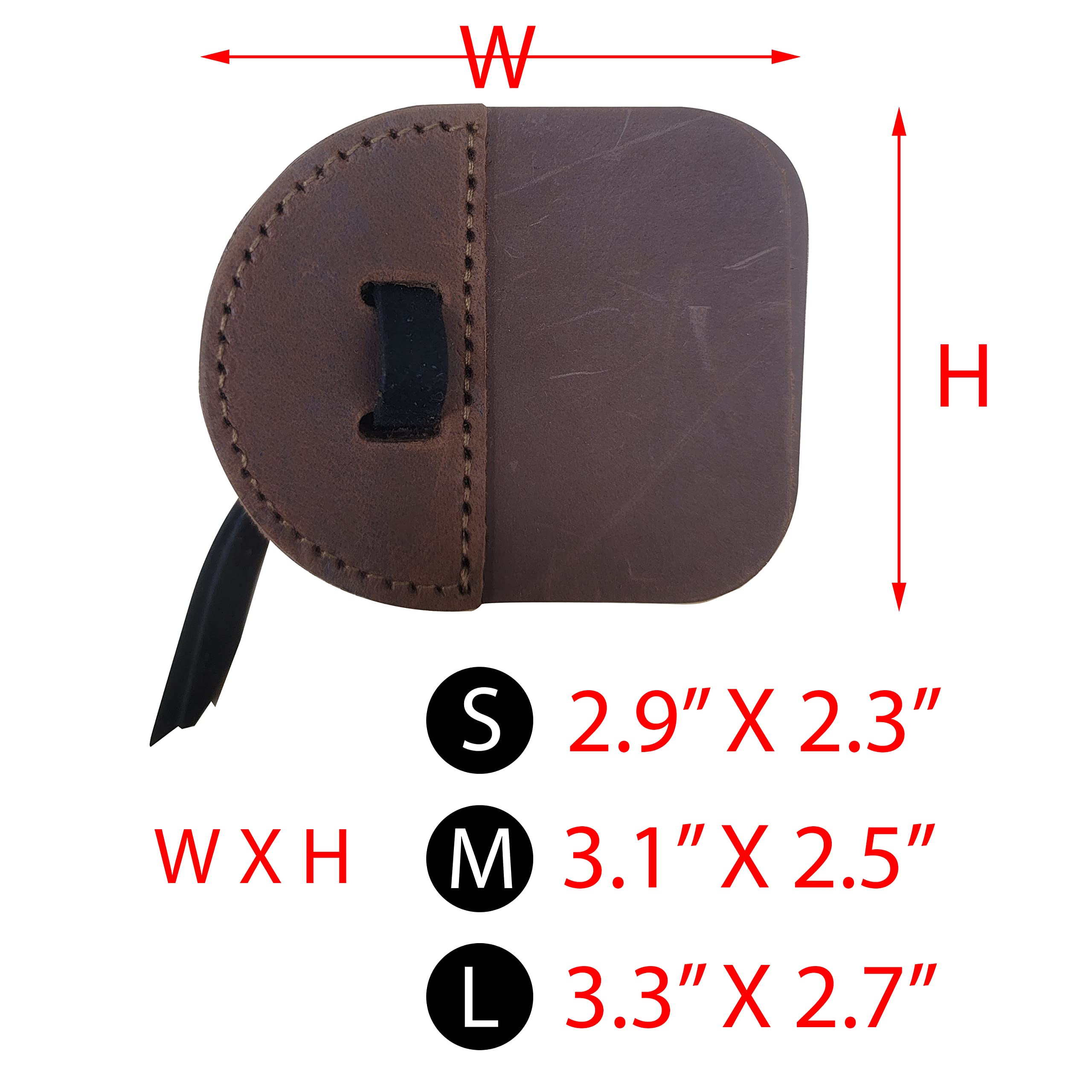SAS Southland Archery Supply Barebow Suede and Leather Finger Tab Bare Bow Archery Shooting (Small - 2.9" W x 2.3" H)