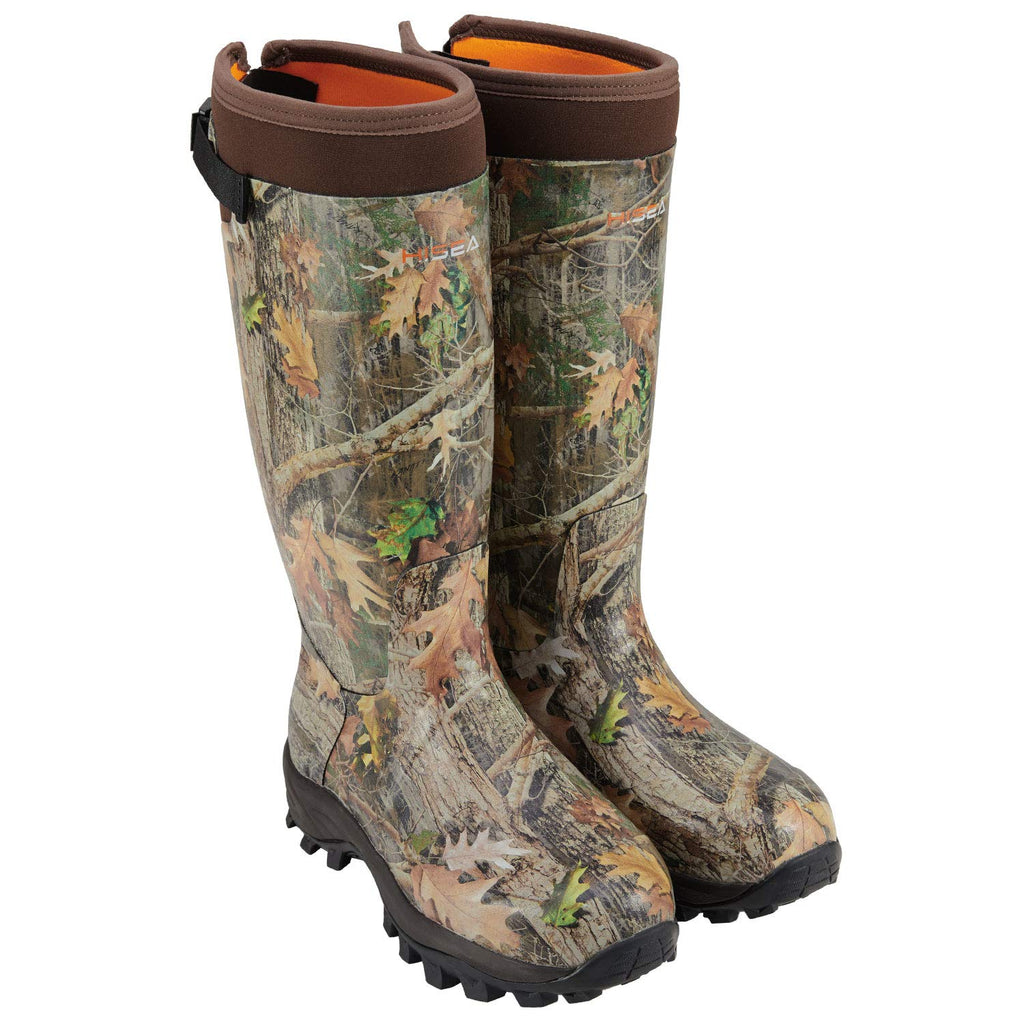 HISEA Apollo Basic Hunting Boots for Men Waterproof Rubber Boots Rain Boots Neoprene Mens Boots