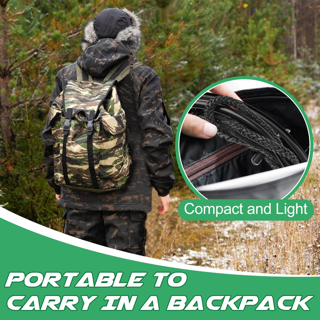 Anglekai 2-Step Climbing Aider for Hunting, 2-Step Climbing Stick Aider Rope Ladder for Tree Stand with 2 Adjustable Hook