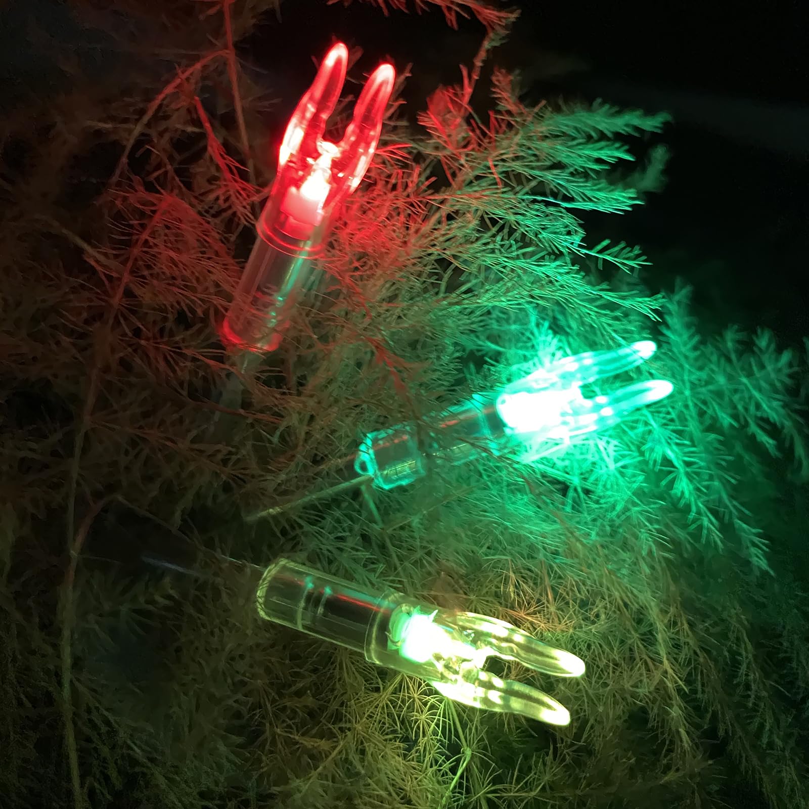 KEAUP 12-Pack or 6-Pack S Lighted Nocks for Arrows .244/6.2mm Lighted Arrow Nocks for Archery Hunting, Screwdriver Included