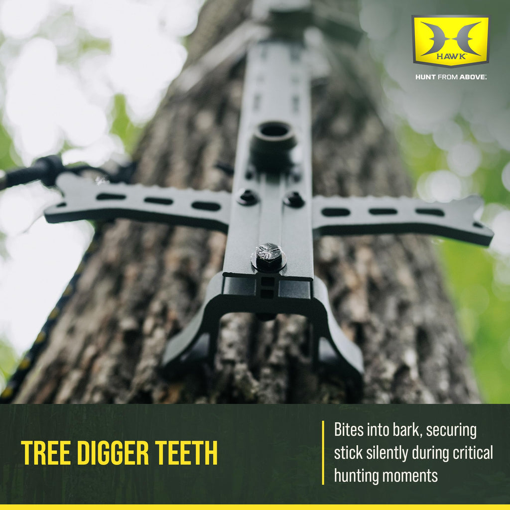 Hawk 4-Pack Lightweight Non-Slip Aluminum Climbing Sticks, Tree Stand Hunting Gear and Platform, Helium, 20" - Portable Safety Accessories & Mobility Equipment for Deer Hunters, Climbers & Shooters