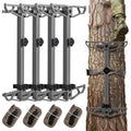 KiKooMall Climbing Sticks for Hunting,17.5" Lightweight Aluminum Non-Slip Climbing Sticks,Stackable and Bundled for Easy Portability,Suitable for Tree Stands, Branch Pruning, and Climbing Training