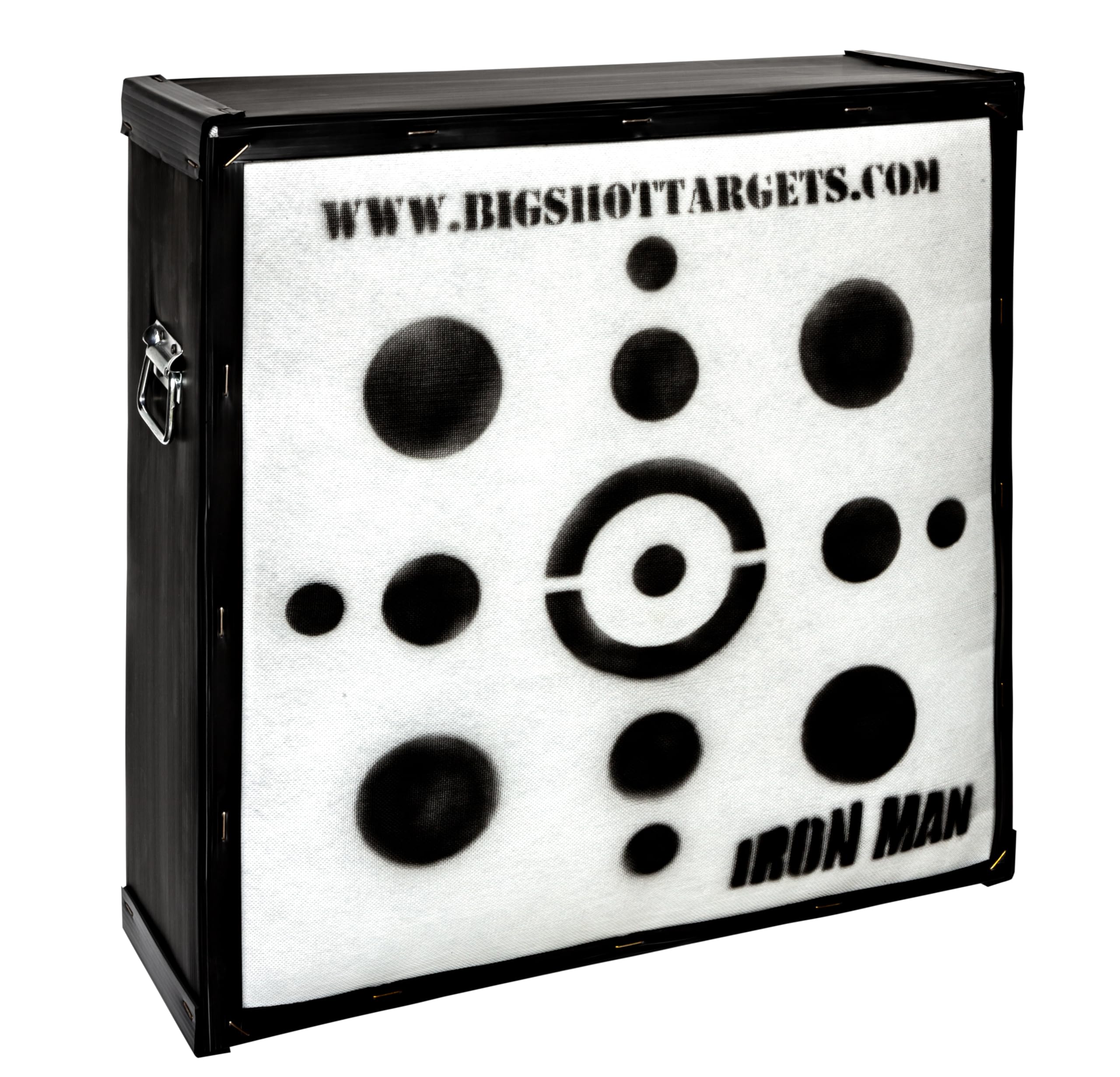 BIGshot Iron Man 30" Personal Range Archery Target - 475 FPS Rated - Easiest Arrow Removal - 85 lbs High Density Crossbow and Compound Bow Target