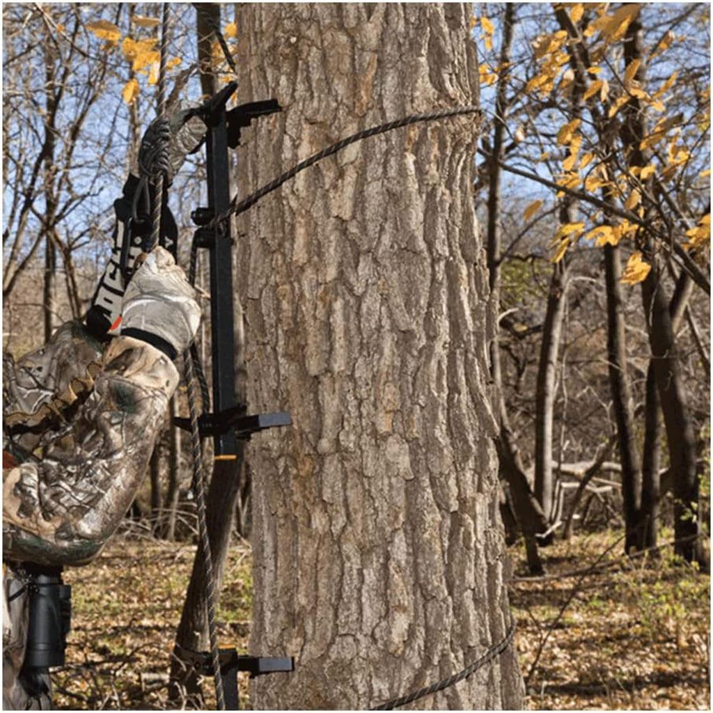 Muddy Pro Climbing Sticks with Rope Cam Attachment, Hunting Gear Hunting Accessories for Tree Stands, Deer Stands, & Blinds, 4 Pack