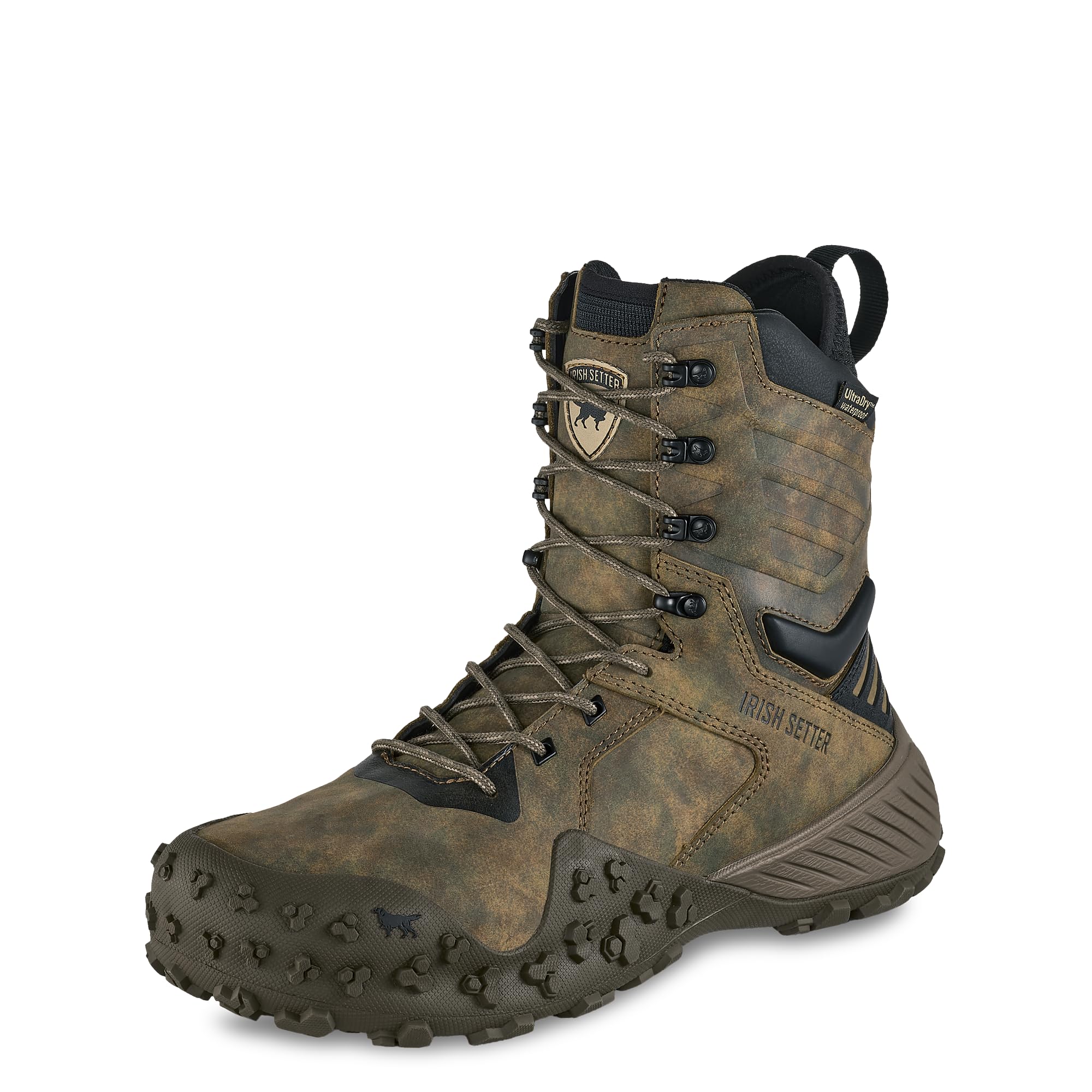 Irish Setter, VaprTrek, Men’s, 8", Waterproof, Hunting Boot, Earth Camo, 13 EE (Wide)