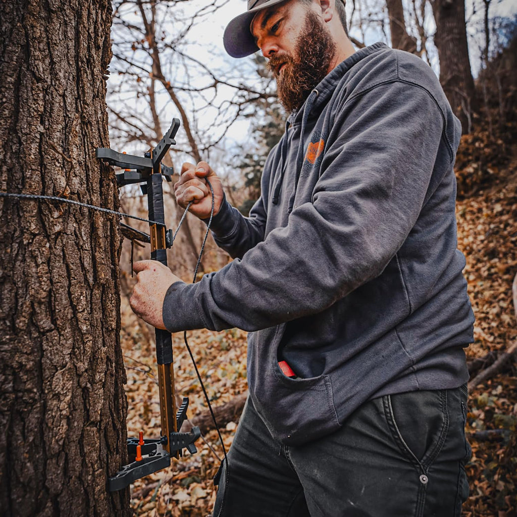 Tethrd Skeletor Climbing Sticks 4 PK - Portable, Lightweight & Packable - Folding Dual Step Design That Folds Away from The Tree