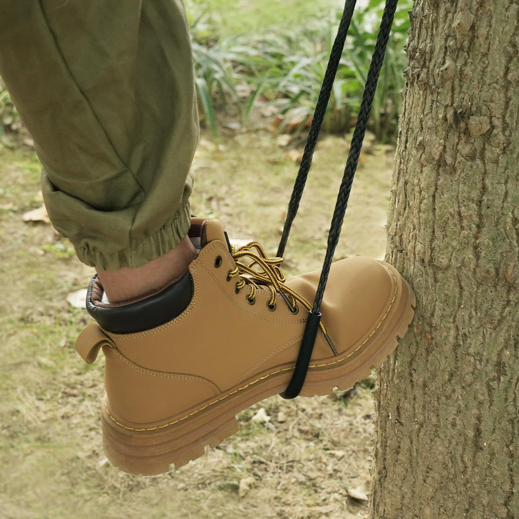 ZIVOXIA Climbing Stick Aider for Hunting, Daisy Chain Single Step Aider, Hand-Braided 1.5Ft Lightweight Rope Ladder Tree Stand Step - Weighs Only 1.6 Ounces (3 Pack)