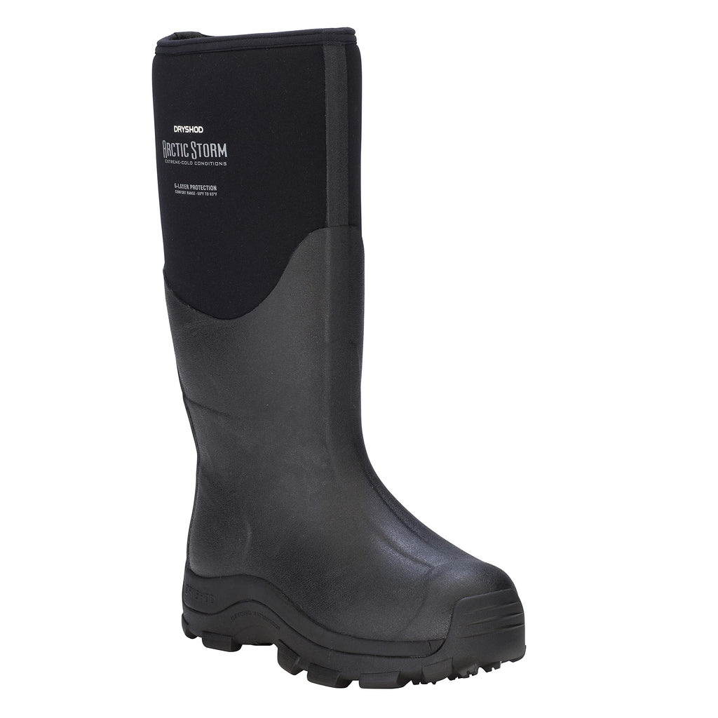 Dryshod Arctic Storm Hi Winter Boot | Black/Grey | Waterproof | Extreme Cold |Men Size 10