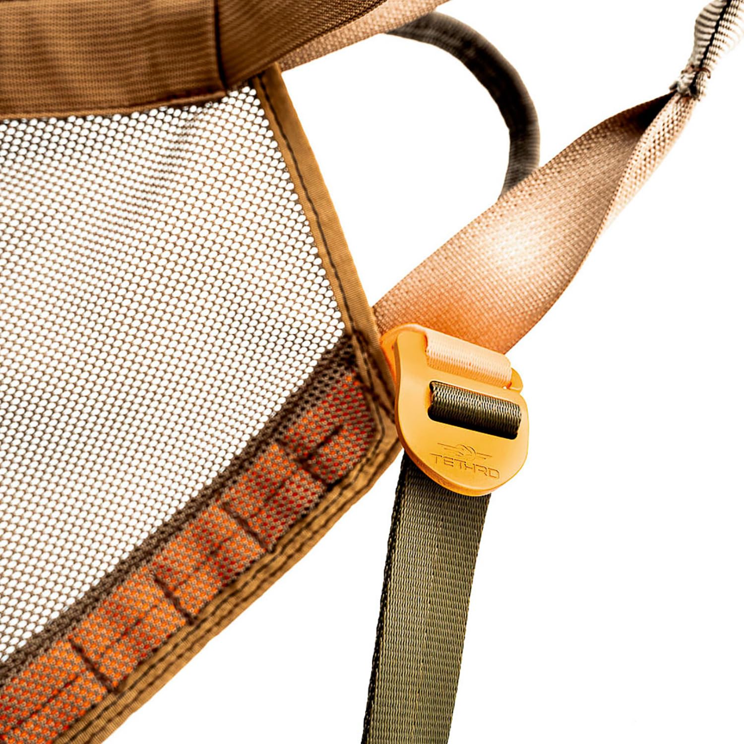 Tethrd Phantom Hunting Saddle - Ultralight and Ultra Strong with a Rating of 300 lbs, Coyote Brown, Regular