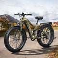PUCKIPUPPY Boxer Electric Bike for Adults 960W, 48V 20AH Battery Ebike, Full Suspension 26" Fat Tire E Bike, 28MPH 80Miles Range Mountain Electric Bicycle, 7 Speed Hydraulic Disc Brakes Camouflage