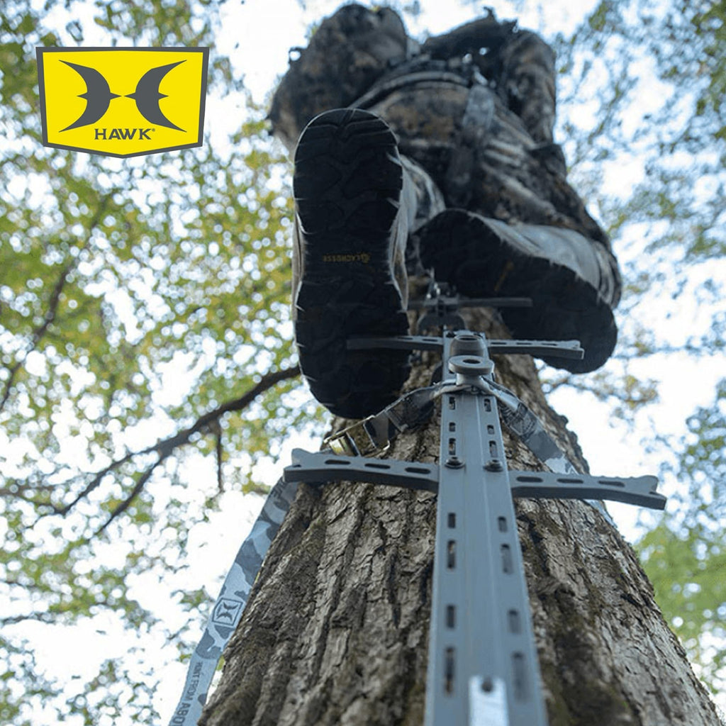 Hawk Helium 30 Inch Aluminum Climbing Sticks Tree Climbing Hunting Gear, Hunting Accessories for Tree Stands, Deer Stands, & Blinds, 3 Pack