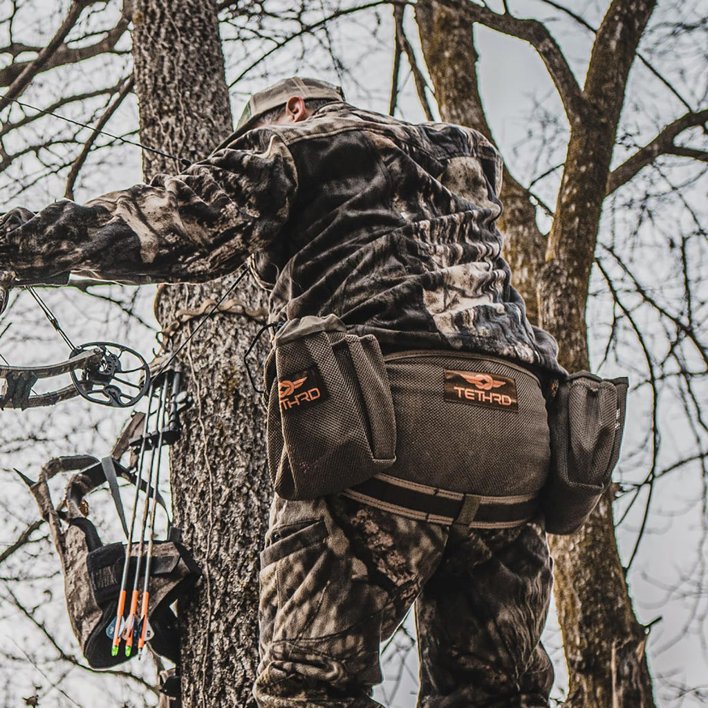 Tethrd Phantom Hunting Saddle - Ultralight and Ultra Strong with a Rating of 300 lbs, Coyote Brown, Regular