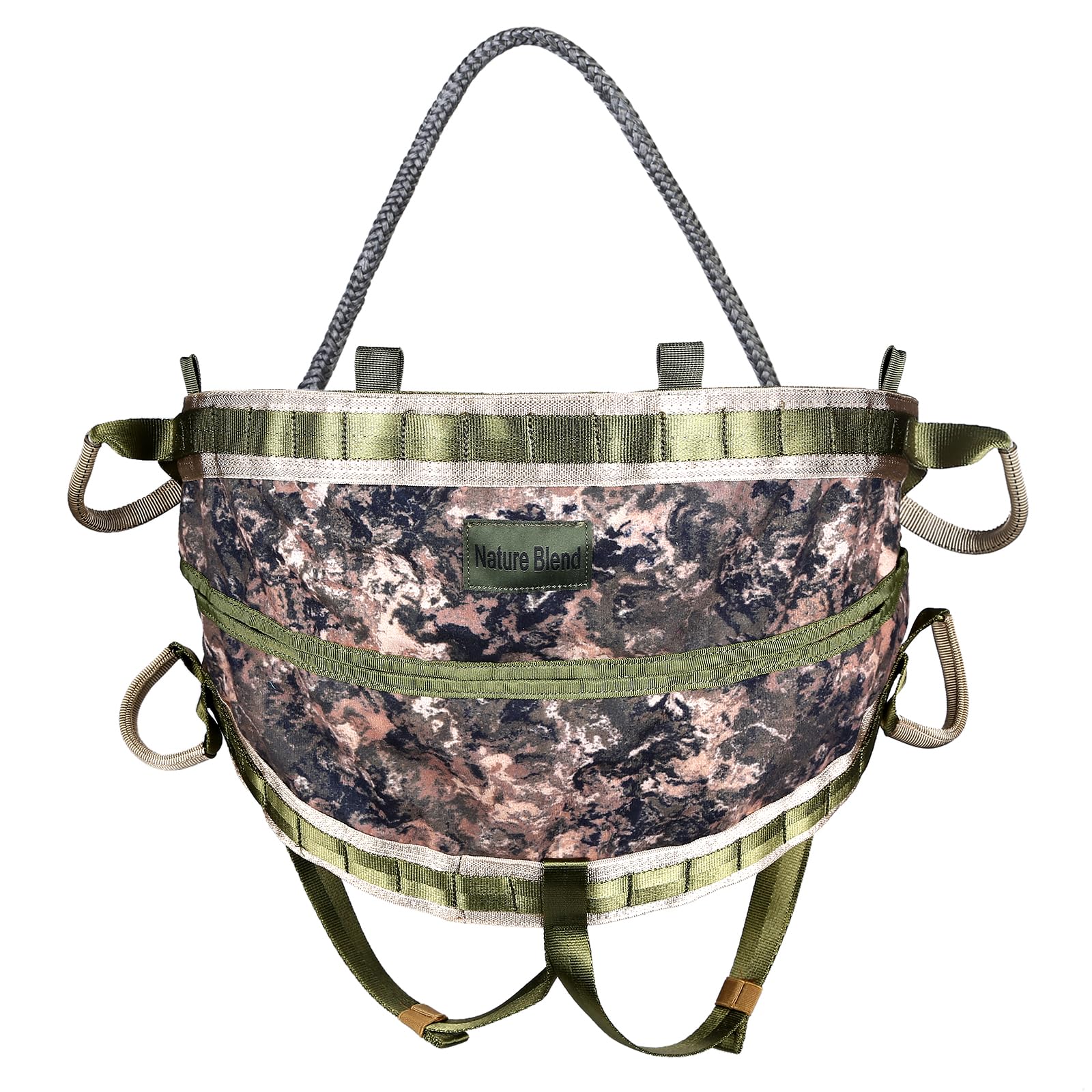UIIHUNT Hunting Saddle, The Gen 2 Saddle Hunting, Ultra Comfortable Large Padded Seat, Lightweight Tree Saddle Accessories, Packable Tree Climbing Saddle, Includes Adjustable Bridge
