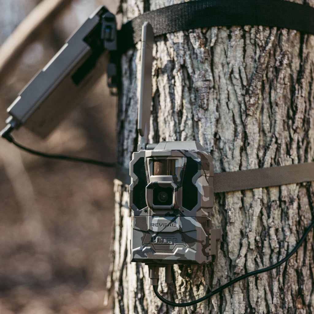 TACTACAM Reveal Ultra Cellular Trail Camera – 4K Photo, 1080P Video, Live Streaming, GPS, Low-Glow/No-Glow Flash, LTE + Cleaning Cloth | 2PK