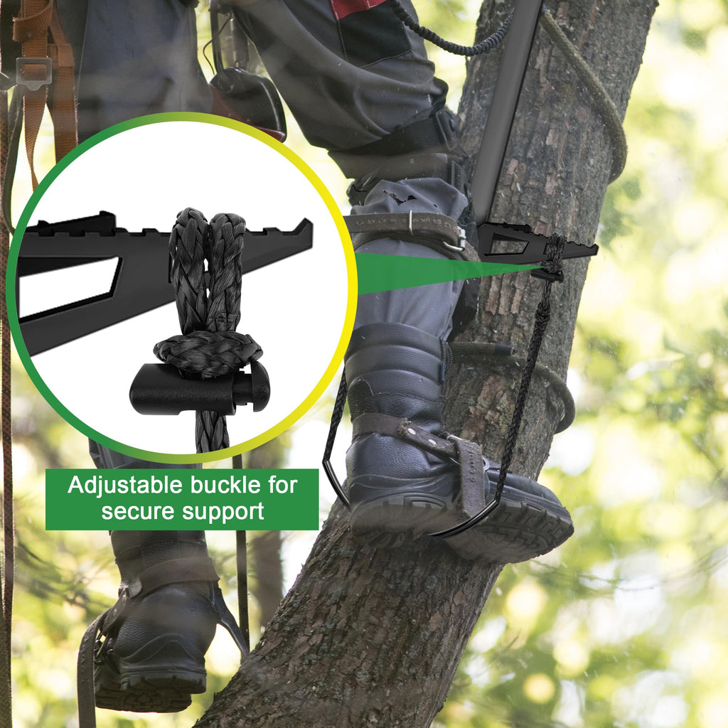 Anglecai 3 Pack Climbing Stick Aider for Hunting, UHMWPE Single Step Aider Climbing Rope Aiders for Hunting Tree Steps Climbing Sticks Aider