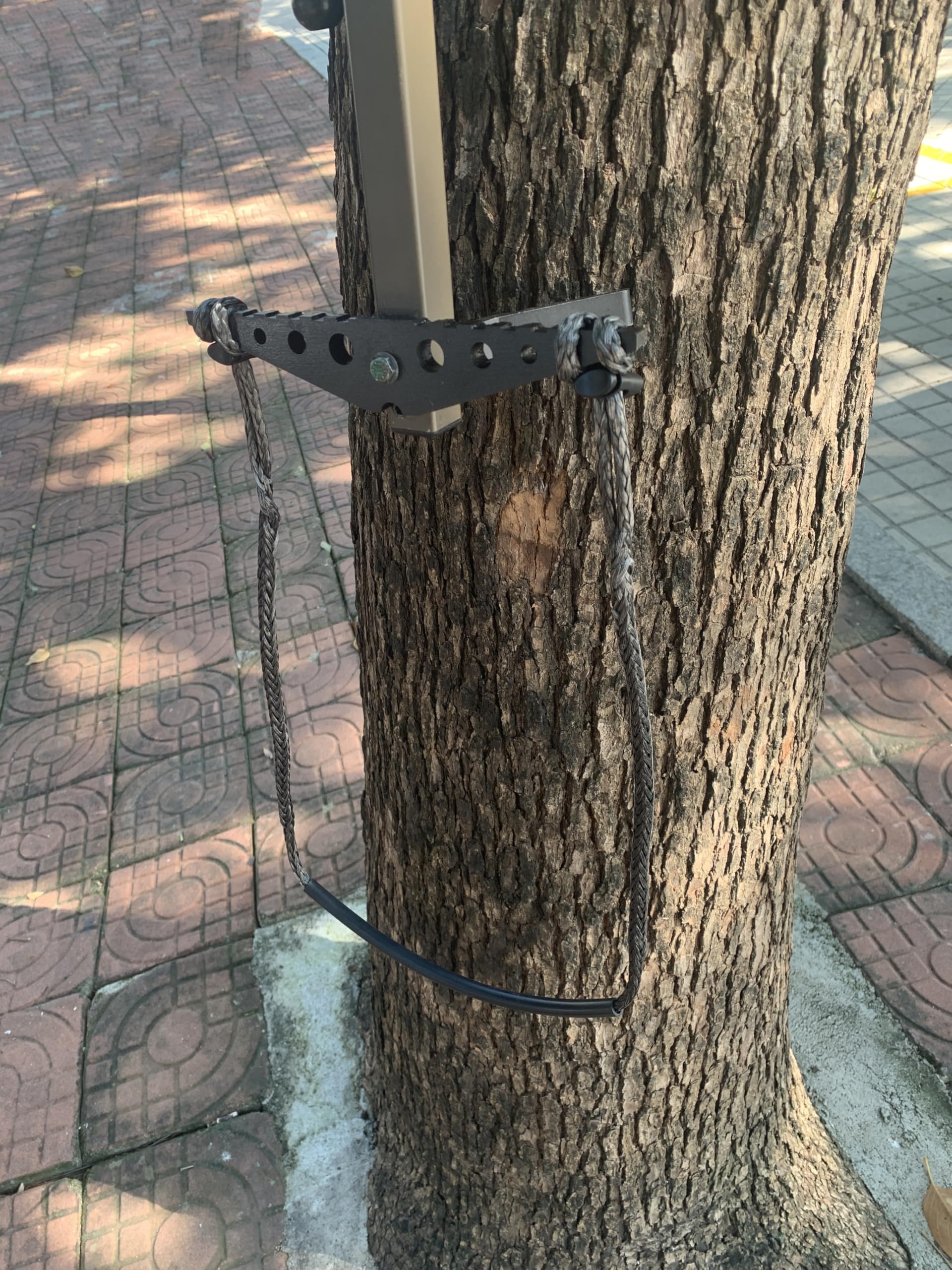 ZIVOXIA Climbing Stick Aider for Hunting, Daisy Chain Single Step Aider, Hand-Braided 1.5Ft Lightweight Rope Ladder Tree Stand Step - Weighs Only 1.6 Ounces (3 Pack)