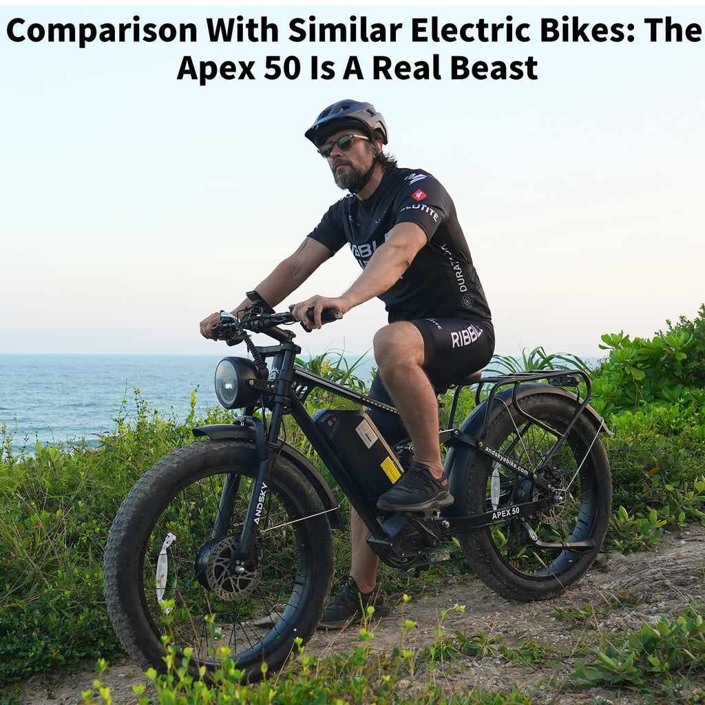 ANDSKY 9000W Peak Dual Motor Electric Bike for Adults, 52V/48V 26" Fat Tire Full Suspension, 40-47MPH & 110 Miles, Hydraulic Brakes, UL2849