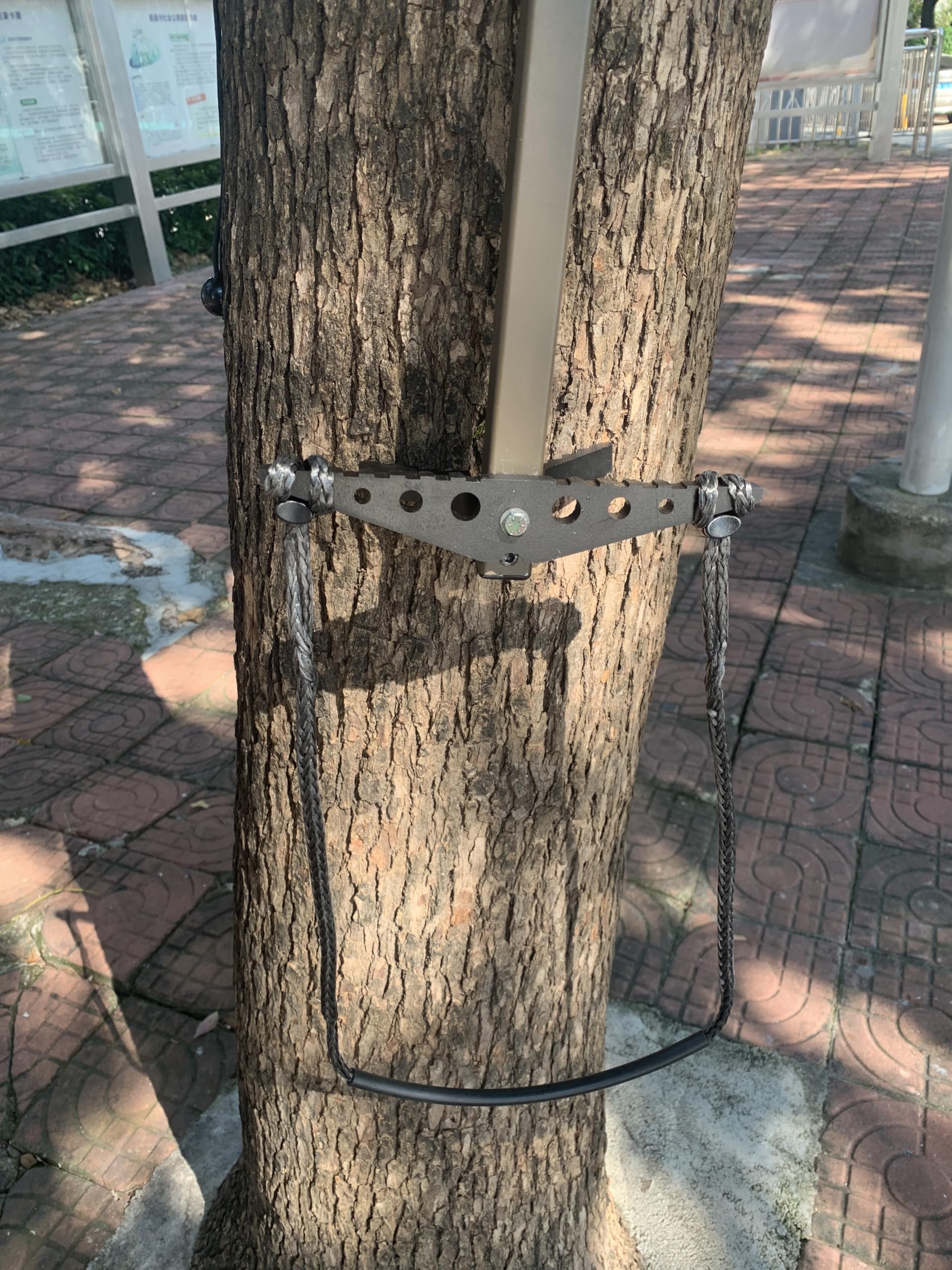ZIVOXIA Climbing Stick Aider for Hunting, Daisy Chain Single Step Aider, Hand-Braided 1.5Ft Lightweight Rope Ladder Tree Stand Step - Weighs Only 1.6 Ounces (3 Pack)