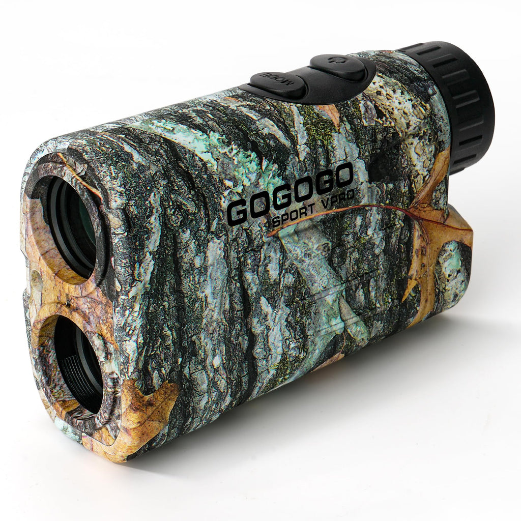 Gogogo Sport Vpro GS03 Laser Golf/Hunting Rangefinder, 1000/1200 Yards Laser Range Finder with 6X Magnification Ultra-Clear View, Lightweight, Slope, Pin-Seeker & Flag-Lock & Vibration (GS03 Wildlife)