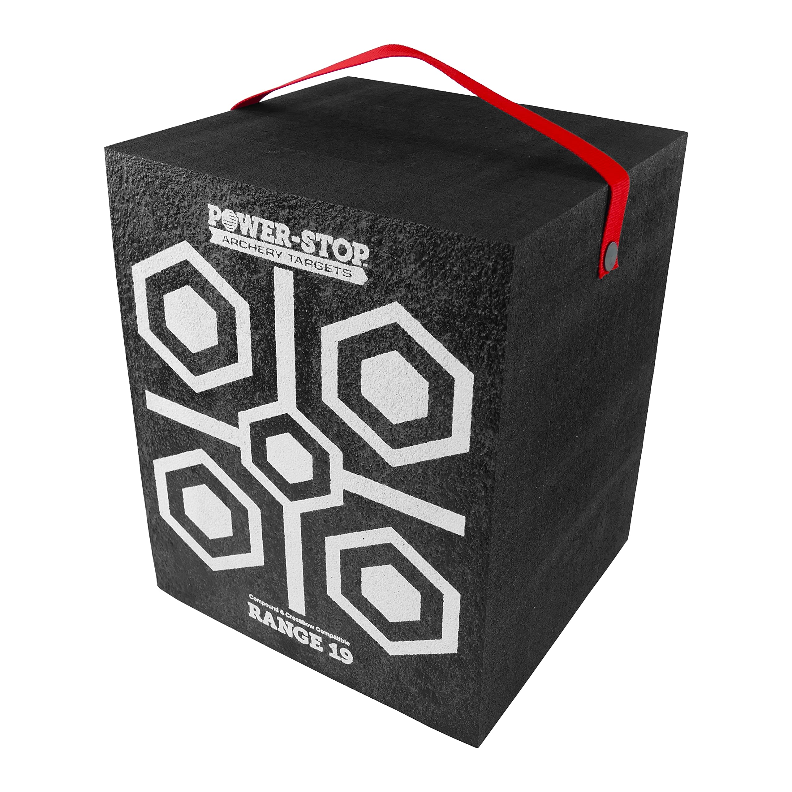 Power-Stop Archery Targets - 19" High-Density Block Target - 350fps Foam Target Block for Broadheads and Field Tips…