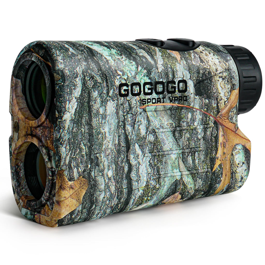 Gogogo Sport Vpro GS03 Laser Golf/Hunting Rangefinder, 1000/1200 Yards Laser Range Finder with 6X Magnification Ultra-Clear View, Lightweight, Slope, Pin-Seeker & Flag-Lock & Vibration (GS03 Wildlife)