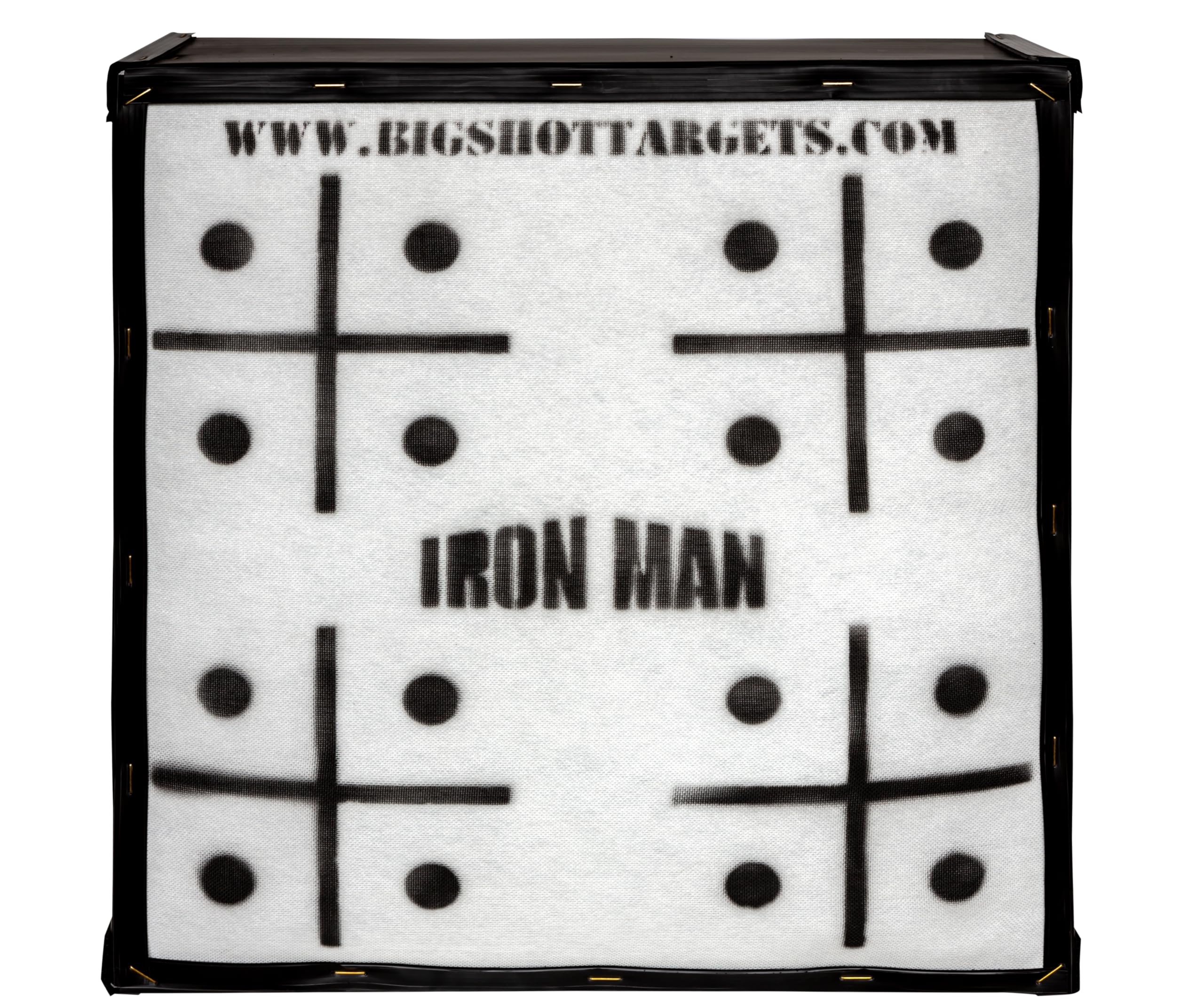 BIGshot Iron Man 30" Personal Range Archery Target - 475 FPS Rated - Easiest Arrow Removal - 85 lbs High Density Crossbow and Compound Bow Target