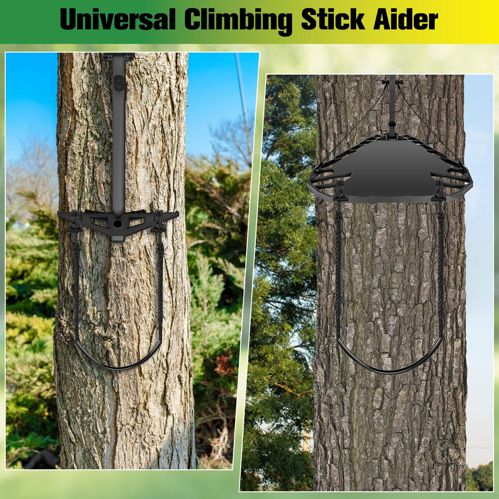 Anglecai 3 Pack Climbing Stick Aider for Hunting, UHMWPE Single Step Aider Climbing Rope Aiders for Hunting Tree Steps Climbing Sticks Aider