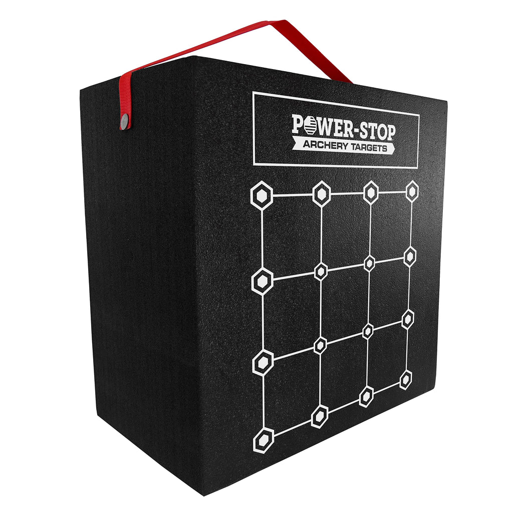 Power-Stop Archery Target - 24" Pro Series - Big Block Foam Target for Broadheads and Field Tips