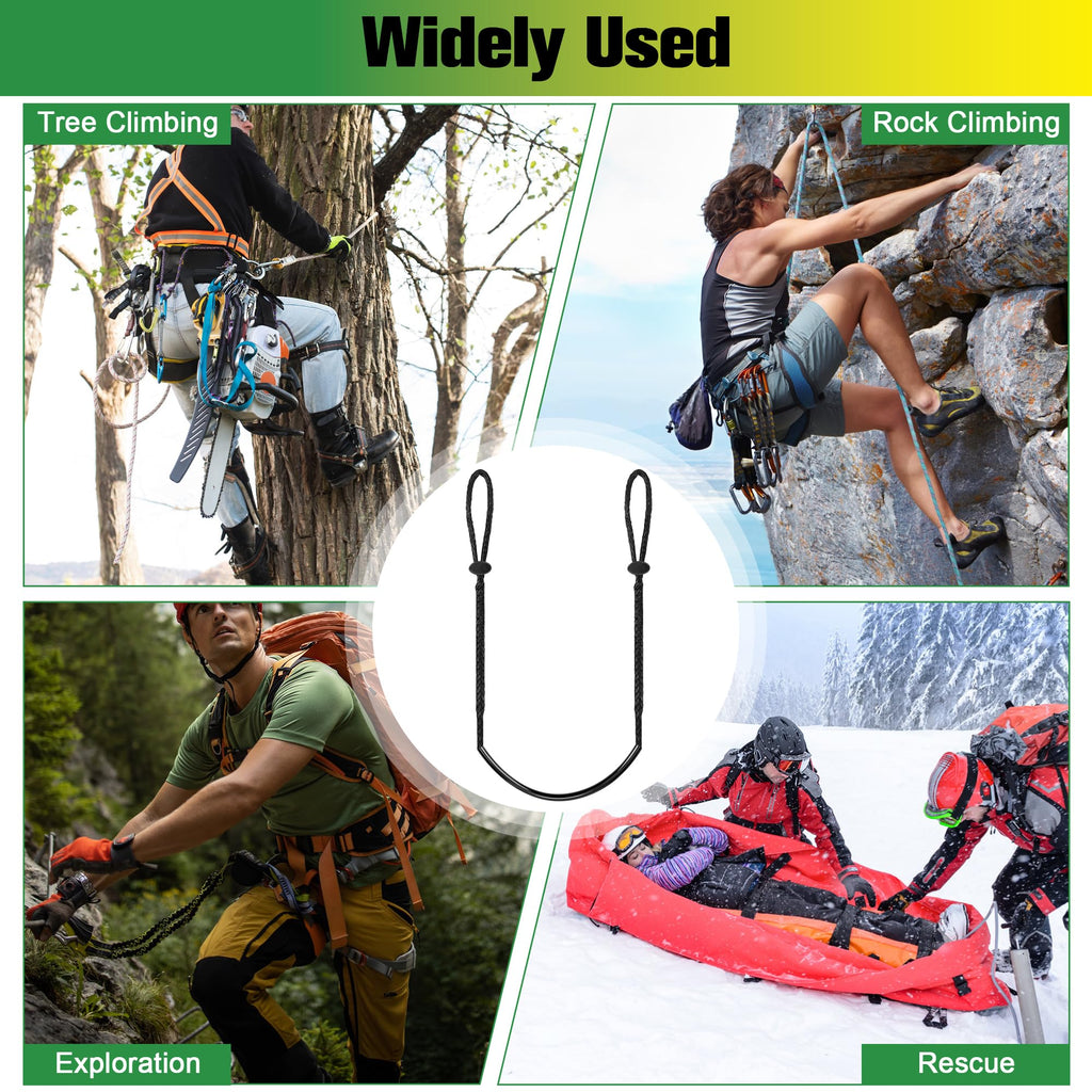 Anglecai 3 Pack Climbing Stick Aider for Hunting, UHMWPE Single Step Aider Climbing Rope Aiders for Hunting Tree Steps Climbing Sticks Aider