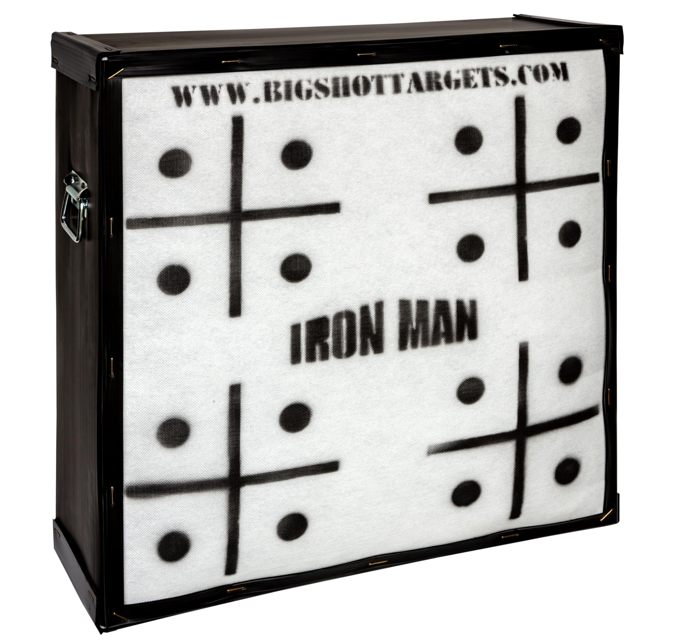BIGshot Iron Man 30" Personal Range Archery Target - 475 FPS Rated - Easiest Arrow Removal - 85 lbs High Density Crossbow and Compound Bow Target